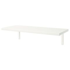 Настенная полка с кронштейном IKEA BERGSHULT / TOMTHULT, Белый, 80х30 см