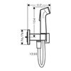 Hansgrohe Bidette 29233340 Гигиенический душ (чёрный хром матовый)