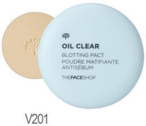 КОМПАКТНАЯ N.TFS.B OIL CLEAR SMOOTH&BRIGHT PACT THE FACE SHOP  V201