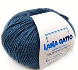 Пряжа Lana Gatto Supersoft 14527 яркий джинс