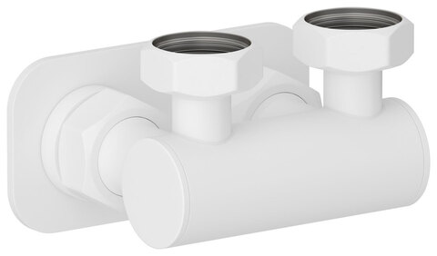 Сунержа 30-1538-3434 Модуль 2х3/4" угловой EU50 (Матовый белый)