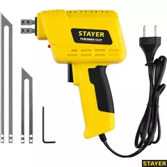 STAYER Thermo cut, 150 Вт, в наборе: 2 ножа, быстрый рез пенопласта + пластика, прибор для терморезки (45255-H2)