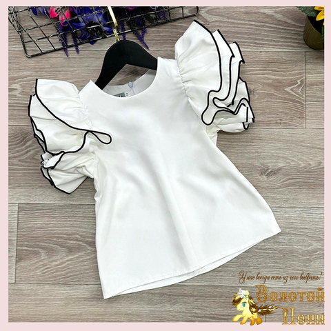 Блуза девочке (7-11) 240615-Ш1528