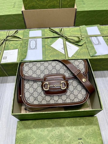 Сумка Gucci 1955 Horsebit коричневый