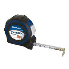 Рулетка КОБАЛЬТ Медиана 3м x 16мм двухкомпонентный корпус магн. крючок, матов. покрытие, толщ. 0,11 мм) (Арт. 791-226)