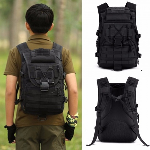 Картинка рюкзак тактический Skully Tactic RWZS51 black - 5