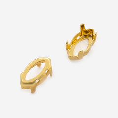 Оправа (цапы) для кристаллов Маркиз (Marquise Fancy Stone) 10*5мм, позолота