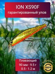 Воблер ION XS 90F, 9.5гр., 0.5-1.2м, плав., цв. HGBL