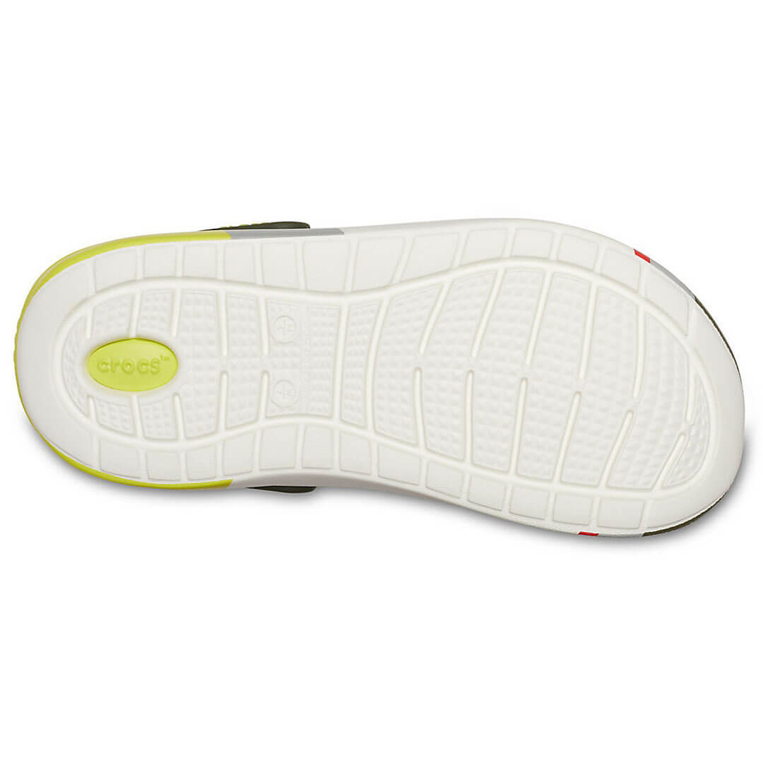 Crocs LiteRide Colorblock Clog Army Green White