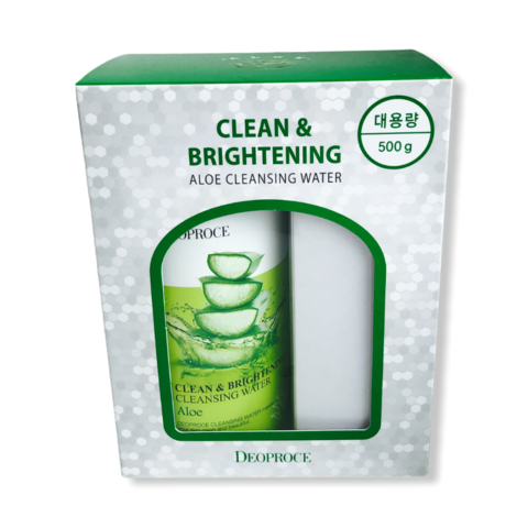 DEOPROCE CLEAN & BRIGHTENING ALOE CLEANSING WATER 500ml