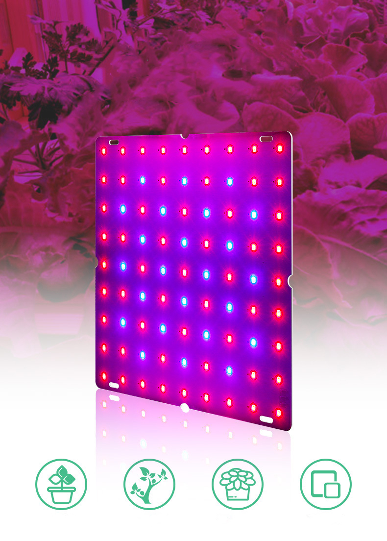 LED светодиодная фитопанель для растений 75w(25x3w)