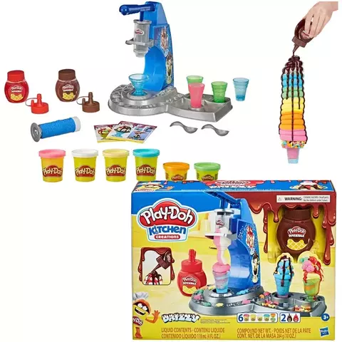 Play-Doh Rəngli Dondurma Dükanım E6688