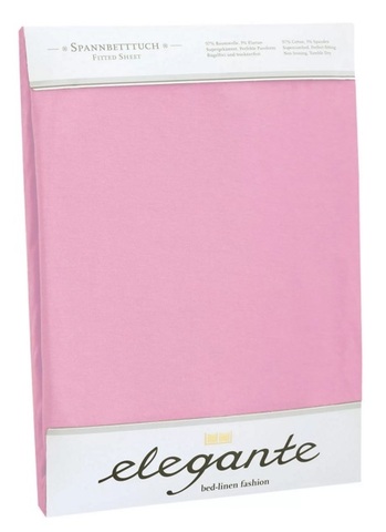 Простыня сатиновая 240x260 Elegante 6800 фуксия