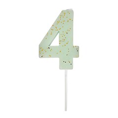 Восковая свеча цифра "4" 1шт