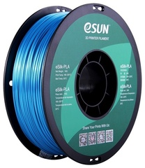 Пластик для 3D-печати ESUN eSilk-PLA_Cyan голубой