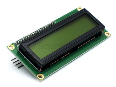 Дисплей LCD1602, 2-строчный, желтый, с I2C модулем