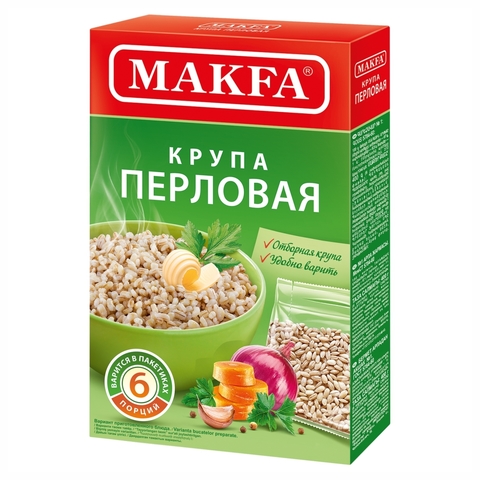 Перловая крупа МАКFА 400 г РОССИЯ