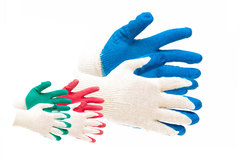 Перчатки с одинарным латексным обливом