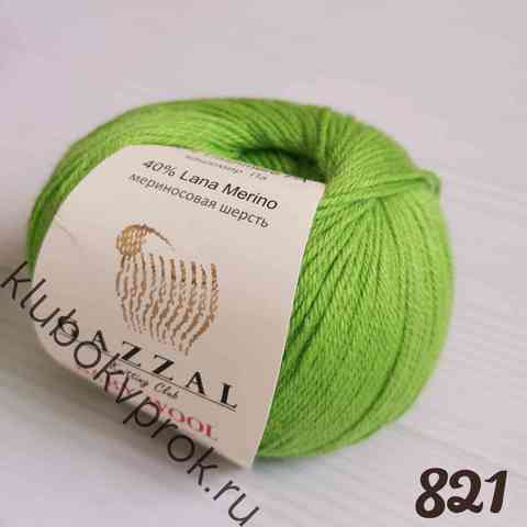 GAZZAL BABY WOOL 821, Салатовый