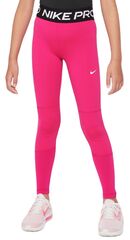 Детские теннисные штаны Nike Pro Dri-FIT Leggings - fireberry/black/white