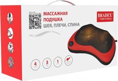 Массажная подушка «ШЕЯ, ПЛЕЧИ, СПИНА», красная Bradex