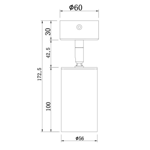 Светильник потолочный Crystal Lux CLT 015CW1R BL