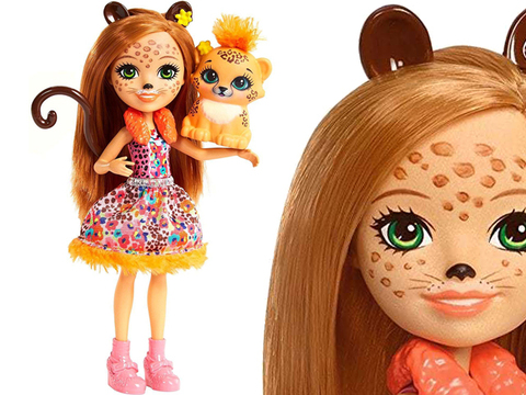 Кукла Enchantimals и 3+ зверюшки в ассортименте GJX43 купить в Интернет магазине