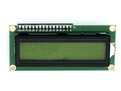 Дисплей LCD1602, 2-строчный, желтый, с I2C модулем