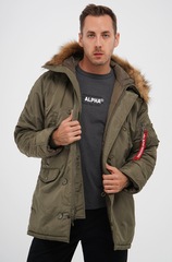 Парка Alpha Industries N-3B Logo Oxford Parka Olive Green (Зеленая)
