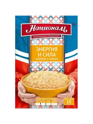 Националь Хлопья и Киноа Энергия и Сила 240гр