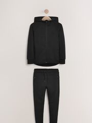 Толстовка на молнии с капюшоном и джоггеры в комплекте для мальчика Next 296-799, Черный
