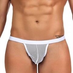 Стринги мужские в сетку белые (S)