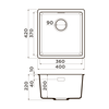 Omoikiri 4997525 Мойка Kata 40-U-WH Artgranit/белый