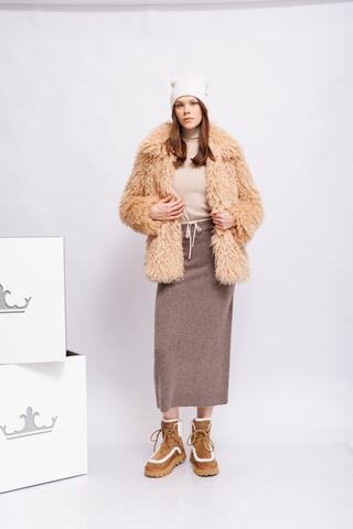 SHADE Юбка -макси трикотажная из шерсти и кашемира