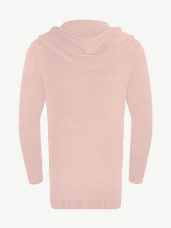 Кардиган с капюшоном из мягкой шерсти