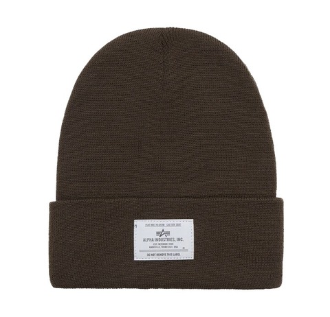 Шапка Alpha Industries Essential Beanie Espresso (Темно-коричневый)