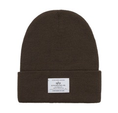 Шапка Alpha Industries Essential Beanie Espresso (Темно-коричневый)