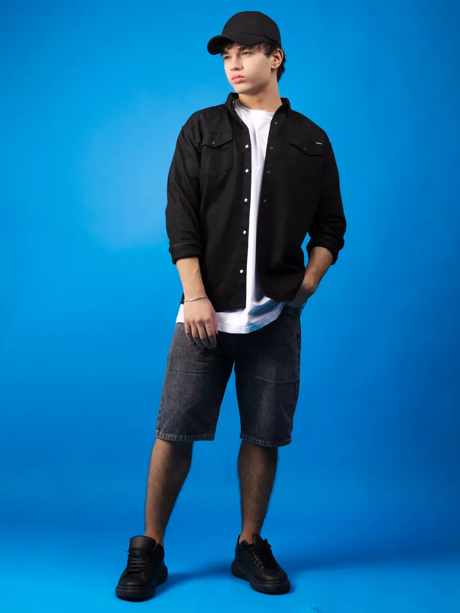 Бейсболка летняя черная