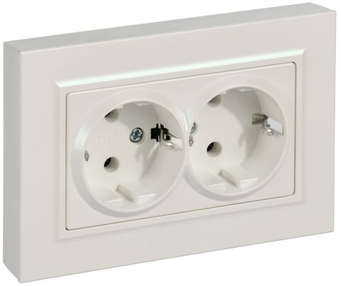 BRITE Роз 2-я с з/к без з/ш пл 16А в сб РСПл12-3-БрЖ жем IEK