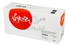 Картридж Sakura Q3963A (122A) для HP, пурпурный, 4000 к.