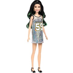 Барби Fashionistas 110 в Блестящем Платье-майке