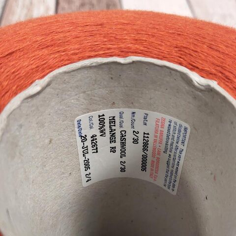 Меринос гребенной ZEGNA BARUFFA CASHWOOL 2/30 рыжий