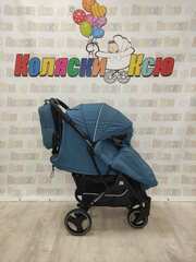 Коляска прогулочная Baballo Future 2024 синий (черная рама)