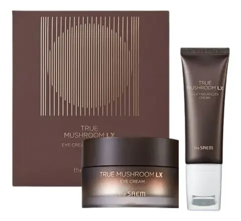 The Saem True Mushroom Lx Eye Cream Special Set (ватн.диски, Крем/глаз, Крем/лица) Набор уходовый антивозрастной