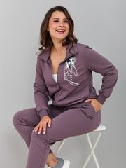 Костюм с брюками Кбфп-584/баклажан