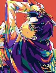 Картина по номерам Атака Титанов - Леви