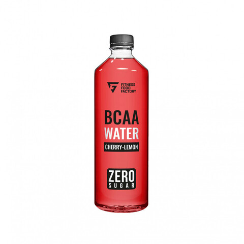 Напиток негазированный с содержанием сока BCAA WATER 6000, 0,5 л, Лимон - Вишня, Fitness Food Factory