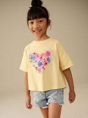 Футболка для девочки Next E44-432, Светло-желтый