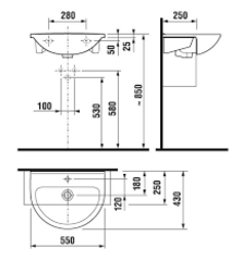 УМЫВАЛЬНИК JIKA MIO 55x43