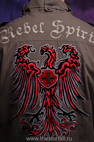 Rebel Spirit | Куртка мужская MJK131651 вышивка на спине геральдический орёл